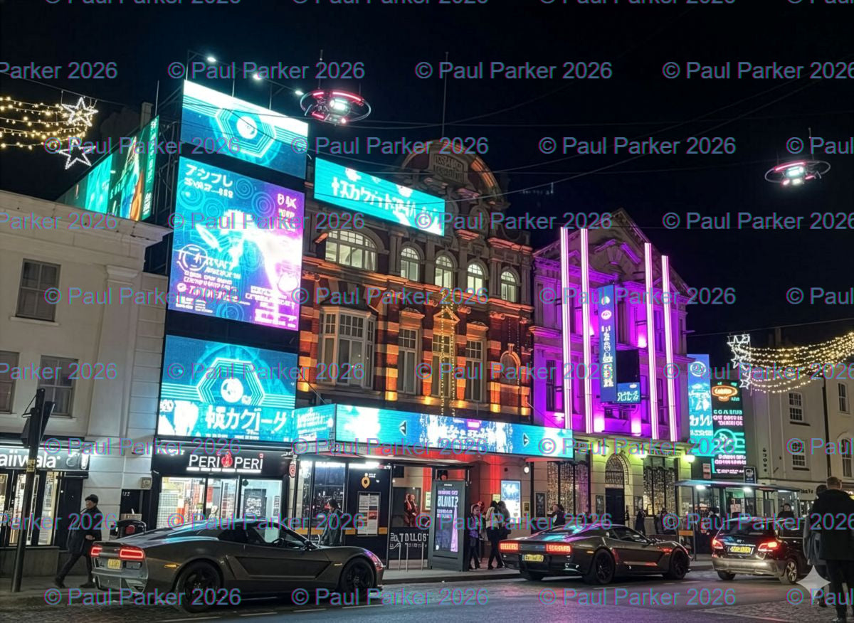 Colchester High Street Re-imagined Digital Download 24 x 18 inch.