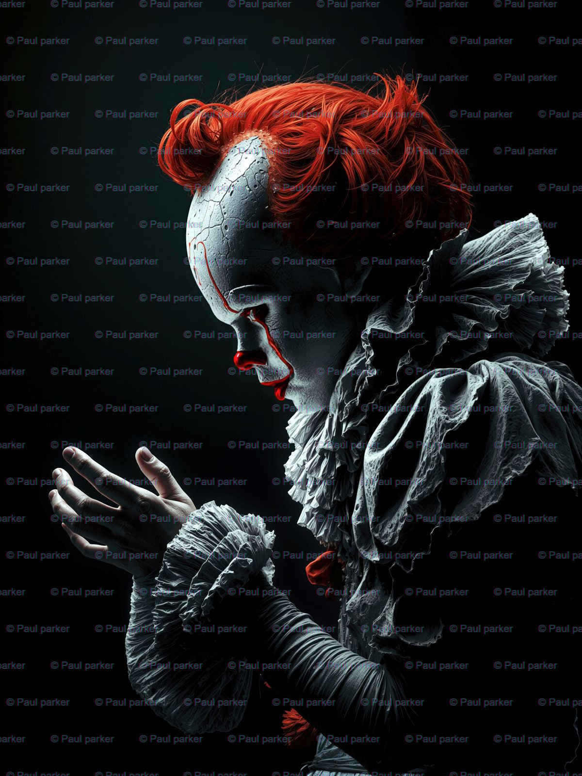 Clown Design Digital Download 18 x 24 inches