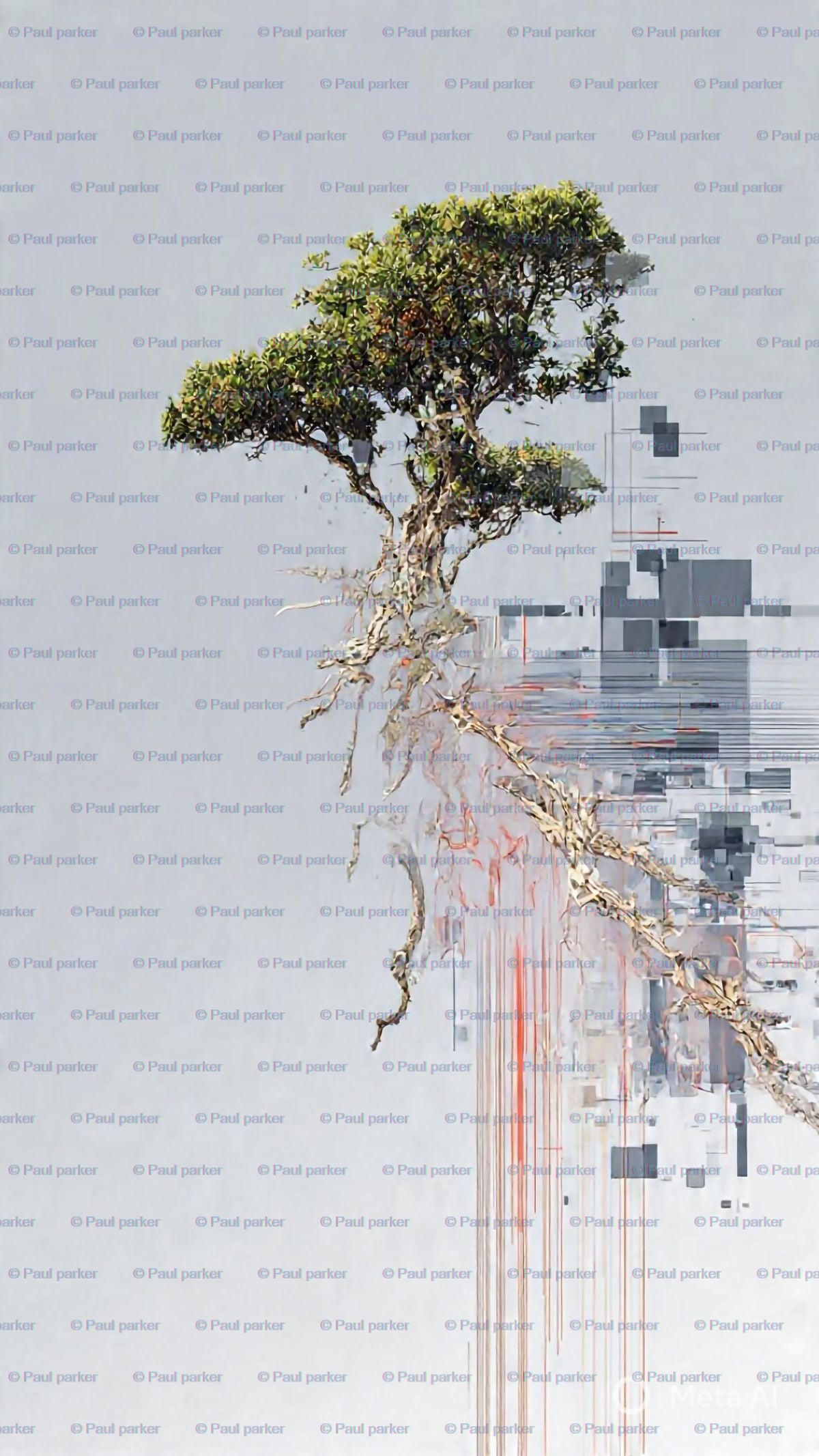 Modernistic Tree Of Life Digital Download 18 x 24 inch