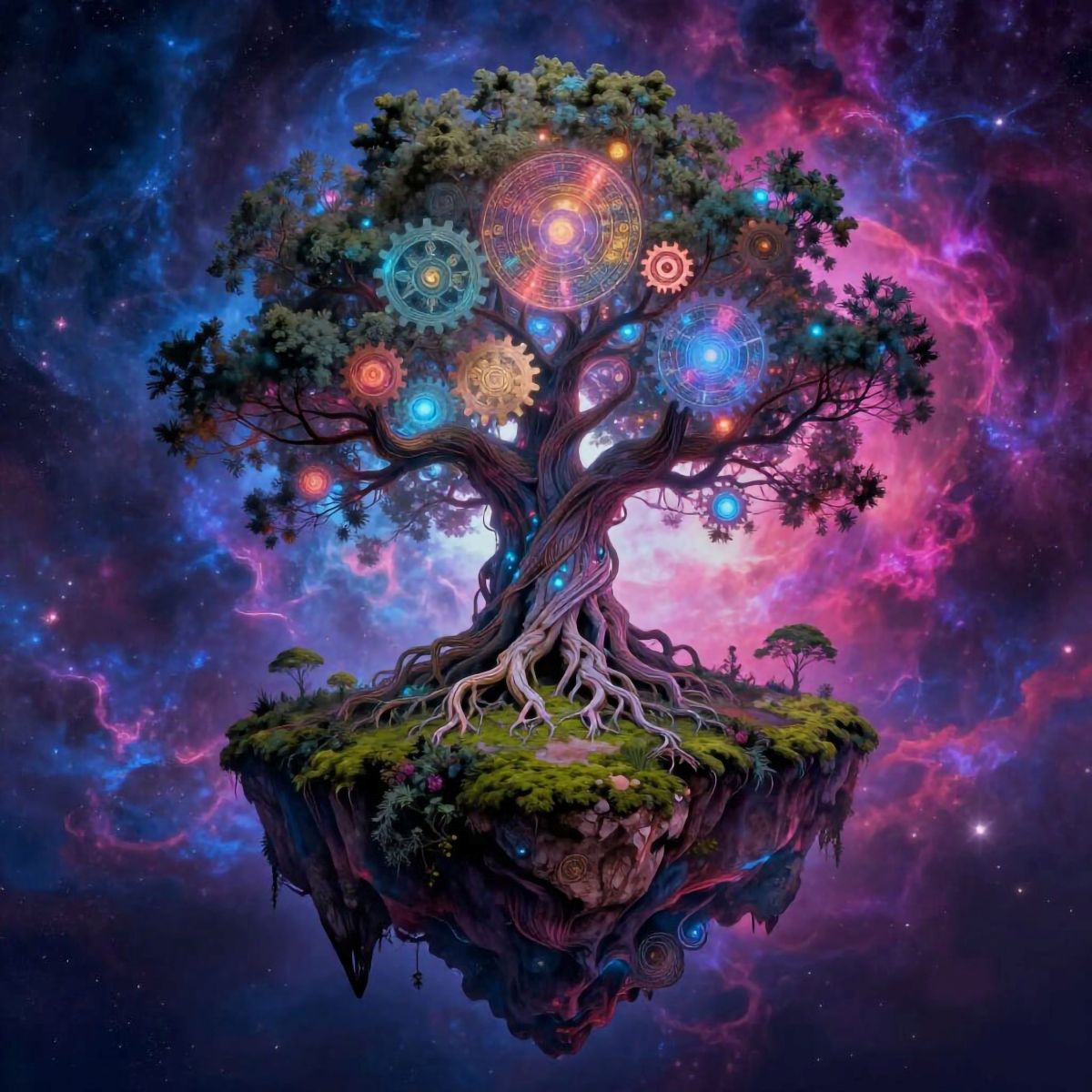 Copywrite free Wall Decor File Tree Of Life Art Print Digital Download 24 x 24 inch High resolution 300ppi digital file.