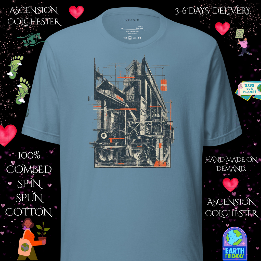 Unisex t-shirt Industrial design by Ascension Colchester