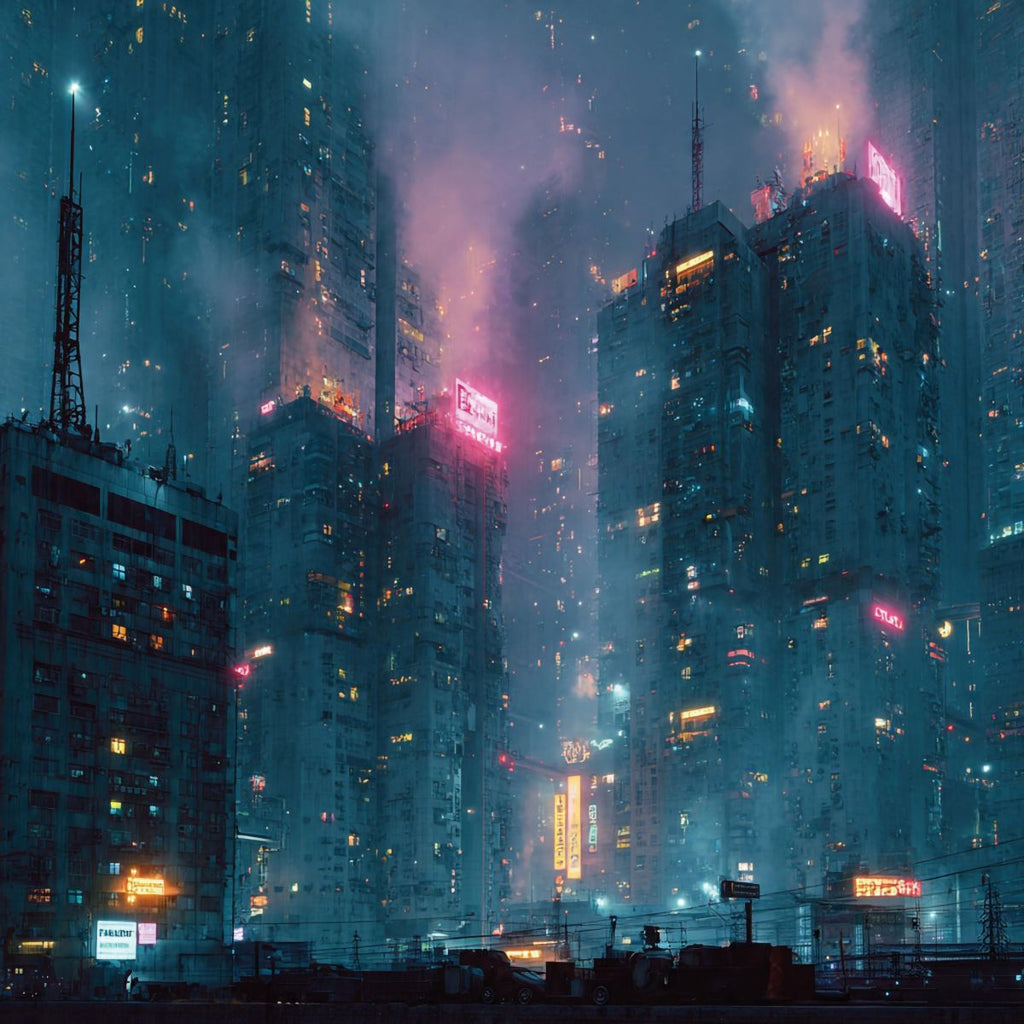 Science Fiction Fantasy Poster Future Mumbai Art By Paul Parker