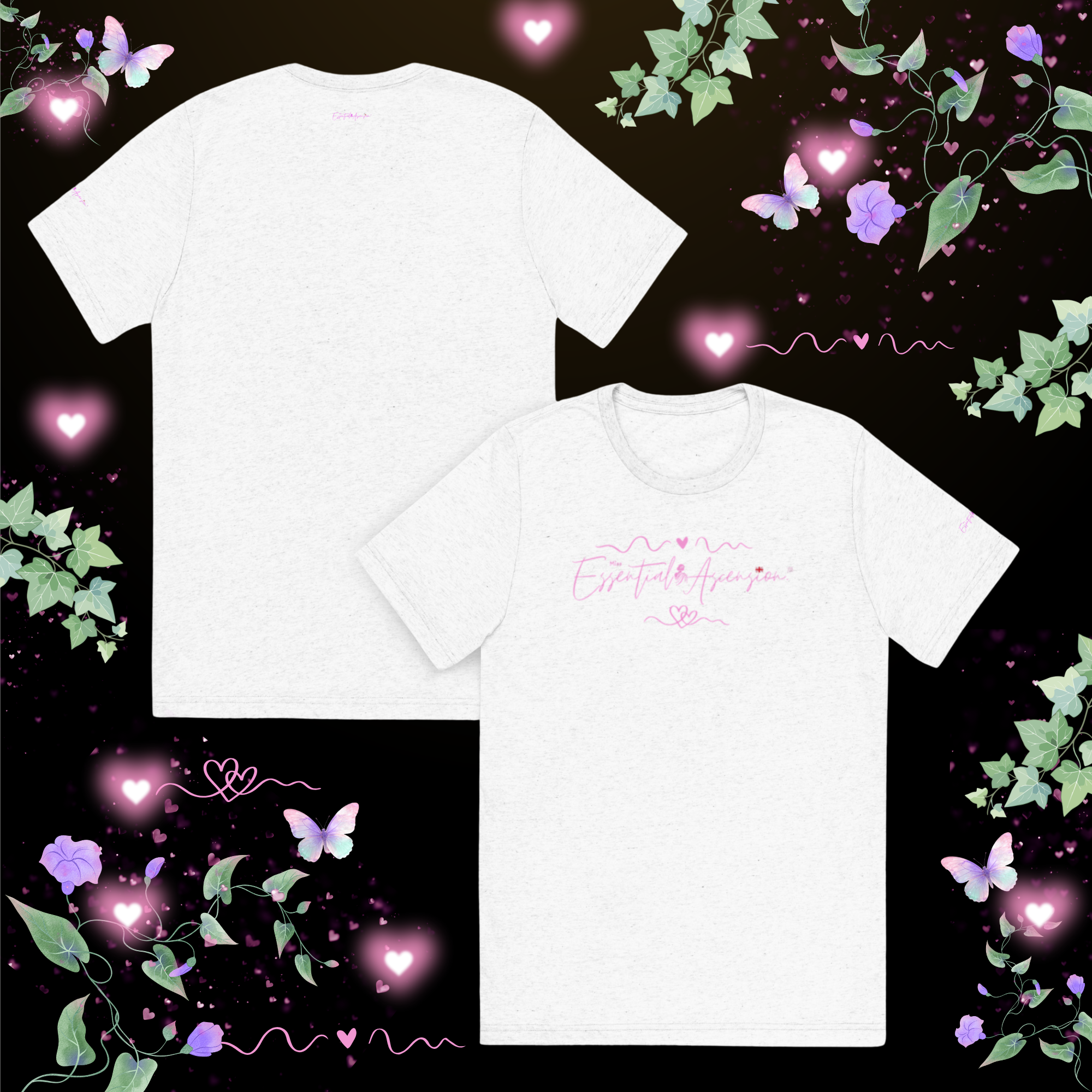 Vintage look tri-blend Womens t. White. By Ascension Colchester.