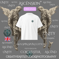 Unisex organic oversized high neck t-shirt Flat rate shipping from £3.59 Ascension Colchester .