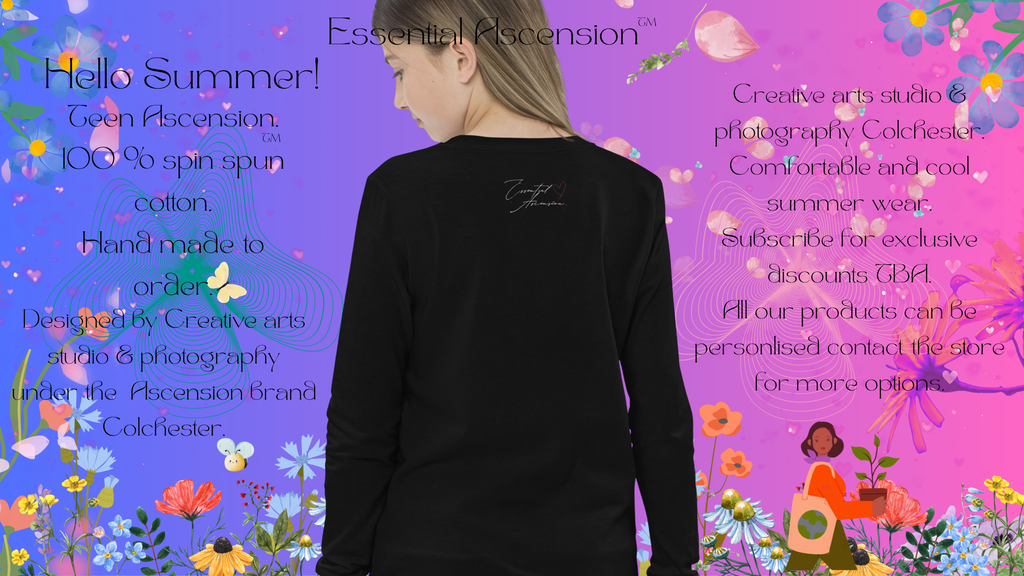 Teen fashion long sleeve tee Designed By Ascension Colchester.