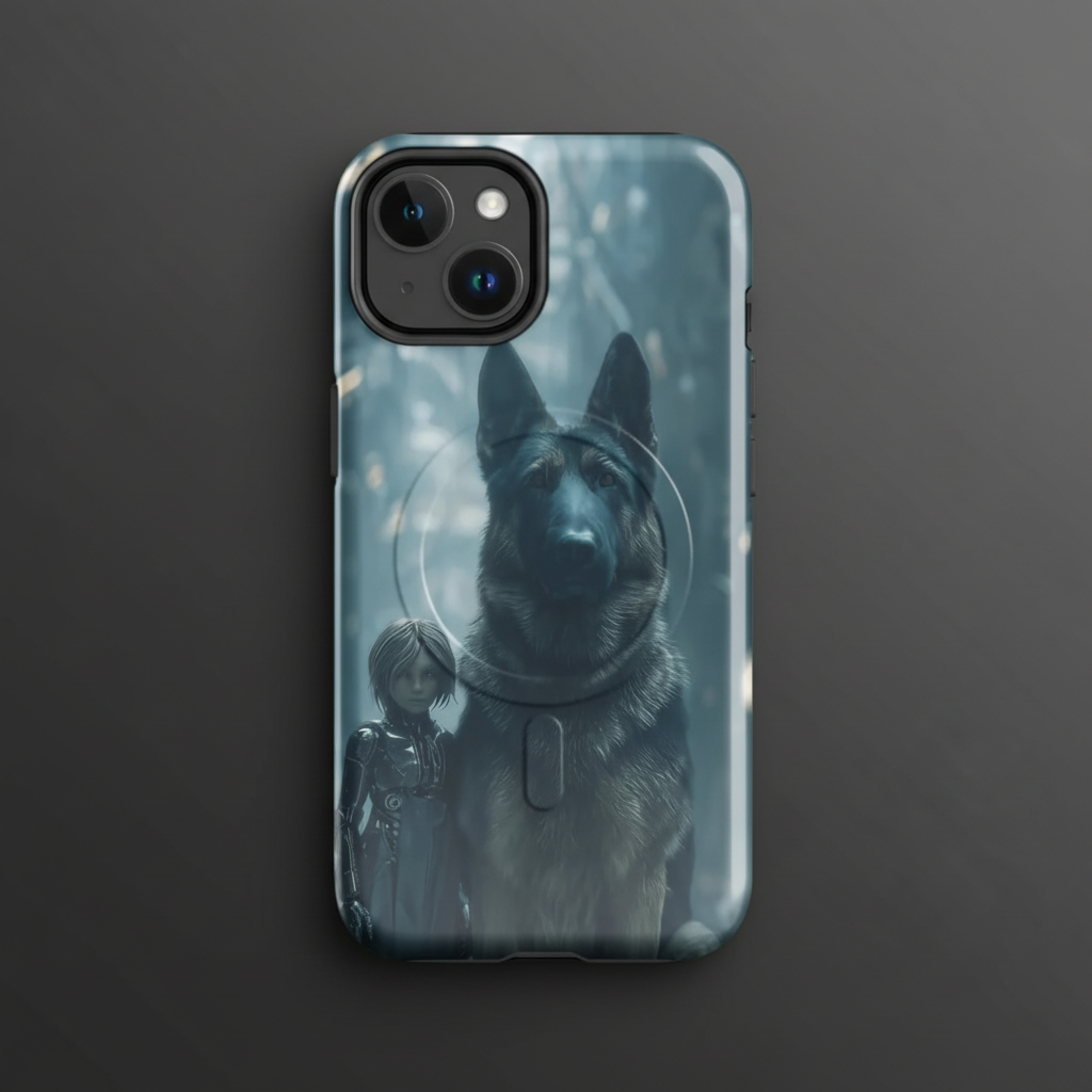 Iphone 14-17 Pro- Max -Alsatian Protection Fantasy Art MagSafe® tough case for iPhone®