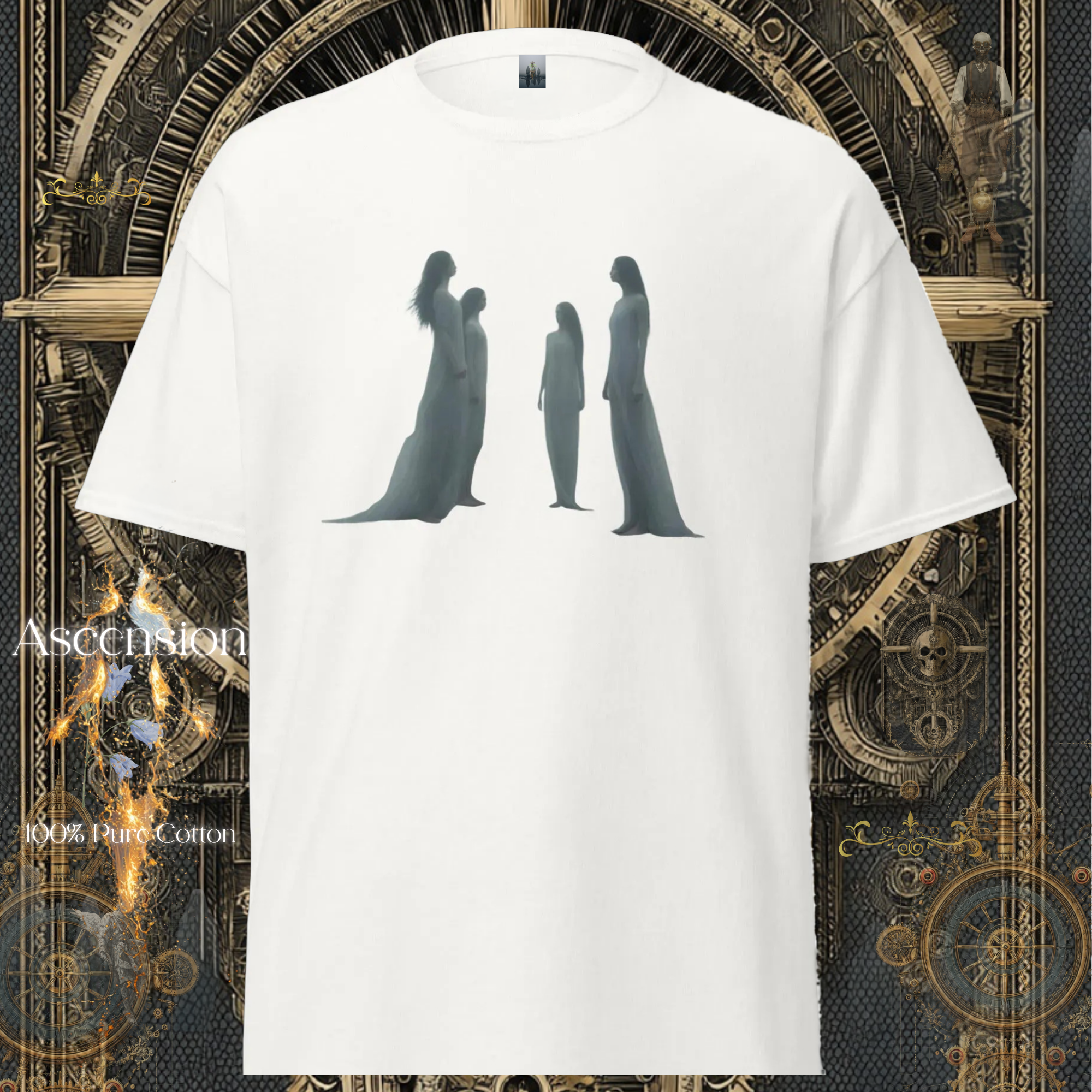 Organic White Cotton Ascension Apparel Design Colchester Unisex Classic Tee