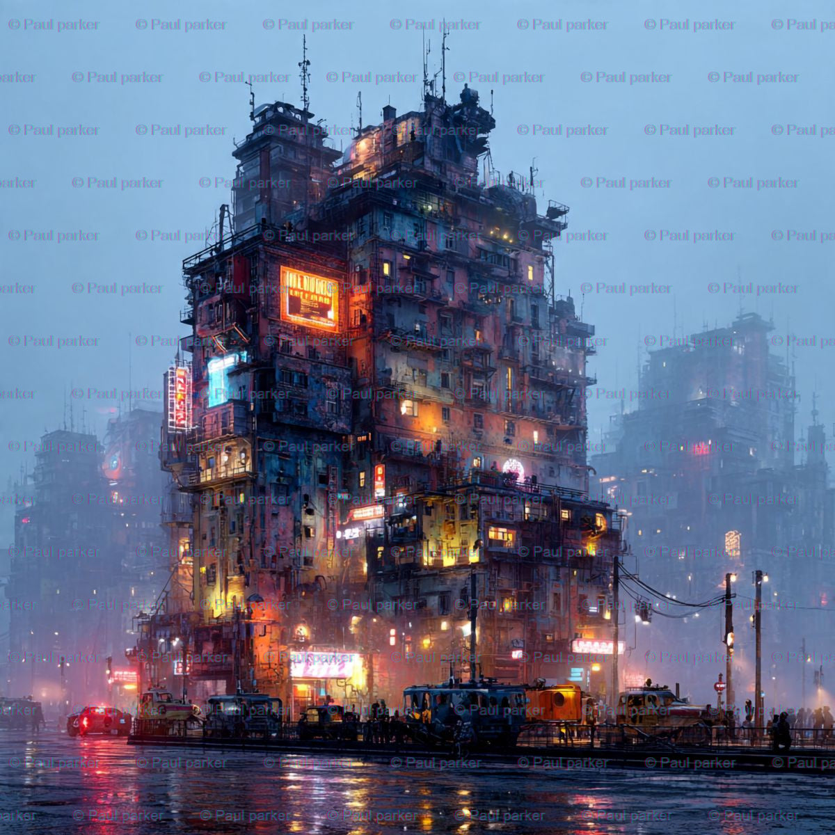 Roadhouse Mumbai 3057 Digital Download 17 x 17 inches