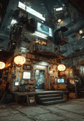 Cyber Punk City /Wall decor/ Wall Art /Poster