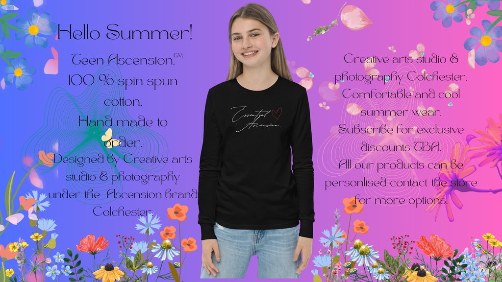 Teen fashion long sleeve tee Designed By Ascension Colchester.