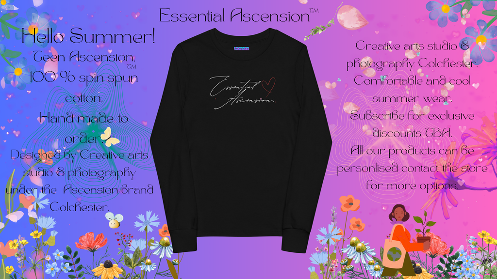 Teen fashion long sleeve tee Designed By Ascension Colchester.