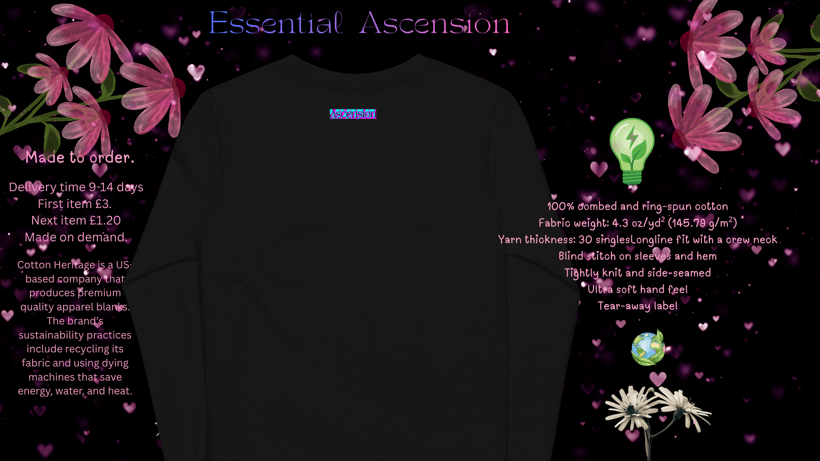teen long sleeve tee design by Paul Parker