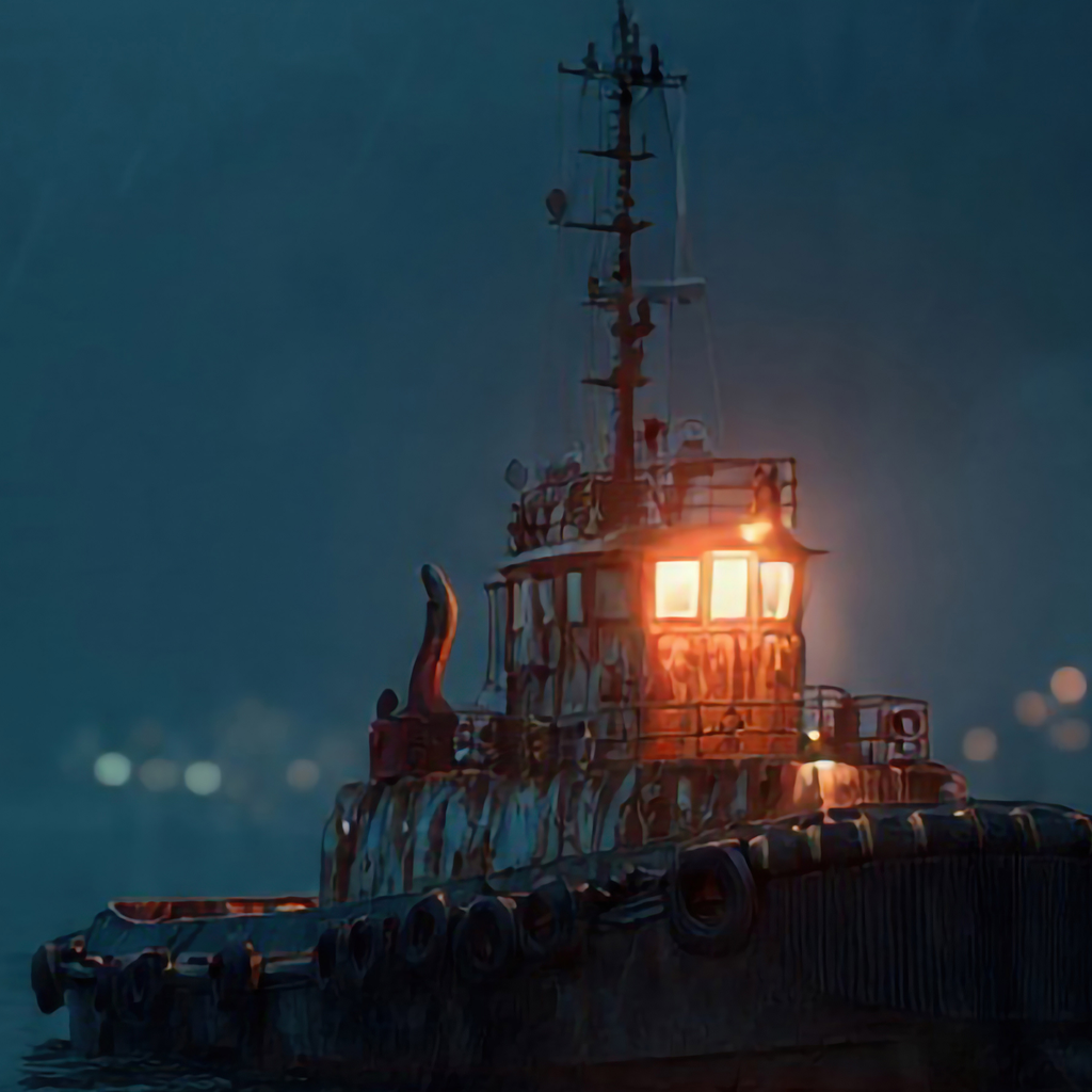Copywrite free Naval Art Print File Tugboat Digital download 18 x 24 inch High resolution 300ppi digital file.
