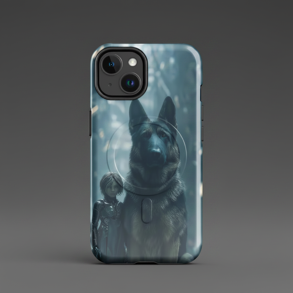Iphone 14-17 Pro- Max -Alsatian Protection Fantasy Art MagSafe® tough case for iPhone®