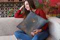 Home Furnishings Edinburgh Landmarks Throw Pillow Featuring Art by Paul Parker