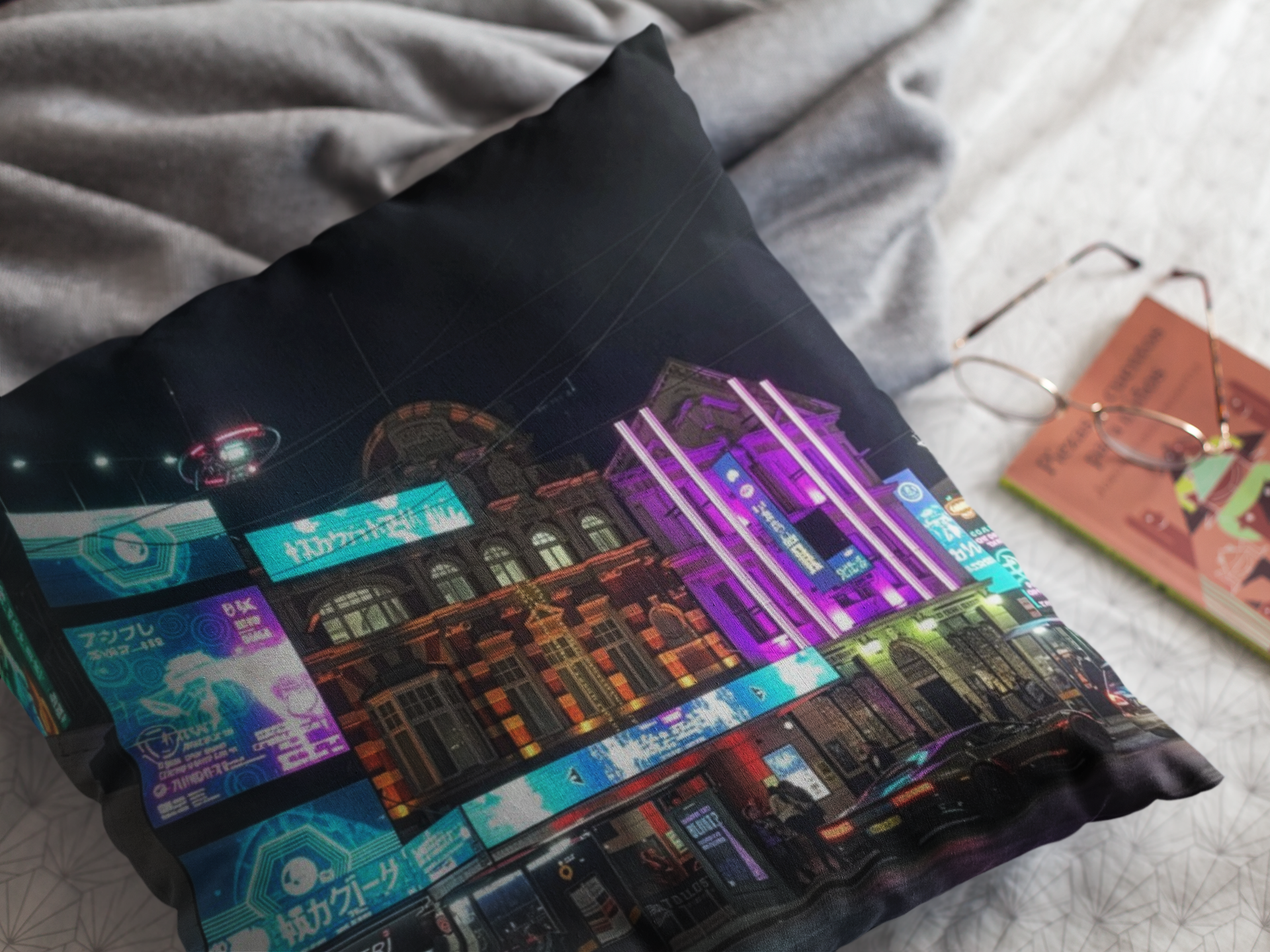 Colchester High Street Re-Imagined Throw Pillow