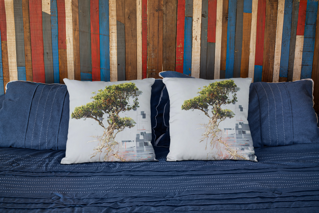 Modern Art Home Furnishings Throw Pillow Artwork By Paul Parker