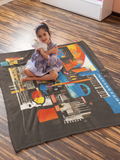 Industrial Design Throw Blanket Featuring Art By Paul Parker